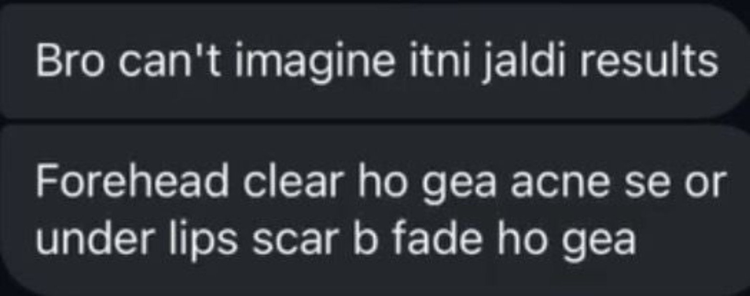 Customer review about fast results and faded scars