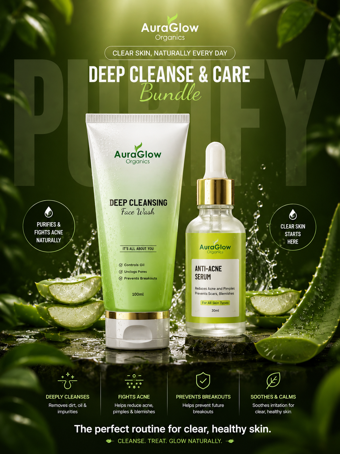 Facewash & Acne Serum